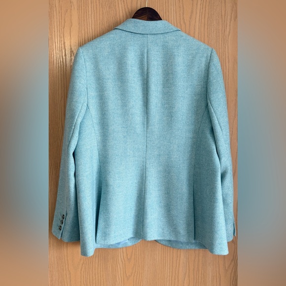 Boden | Women’s SZ US 16/18 | HERITAGE British Tweed Turquoise Blazer Wool - Picture 2 of 11